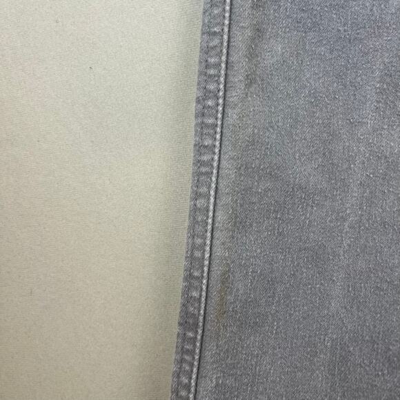 Vintage Levis Skosh Jeans Mens 36 Gray Denim Straight Leg Light Charcoal Wash - Picture 8 of 14
